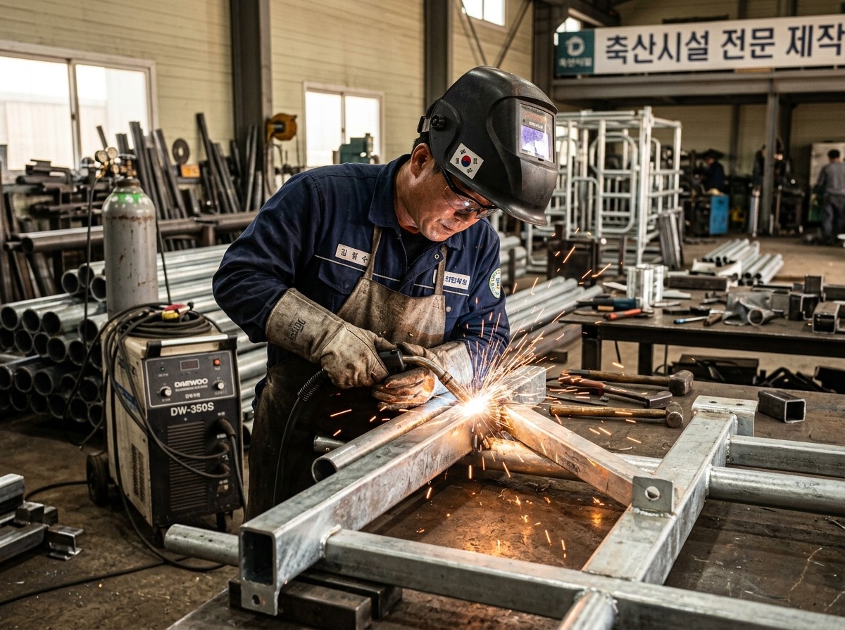 직접 부품을 제작·보수하는 작업 현장